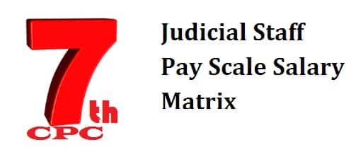 Judicial Staff Pay Scale Salary Matrix Allowance After 7th Pay Commission